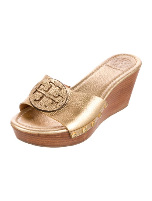 Tory Burch Leather Printed Slides