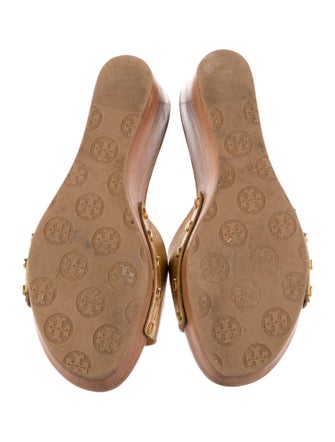 Tory Burch Leather Printed Slides