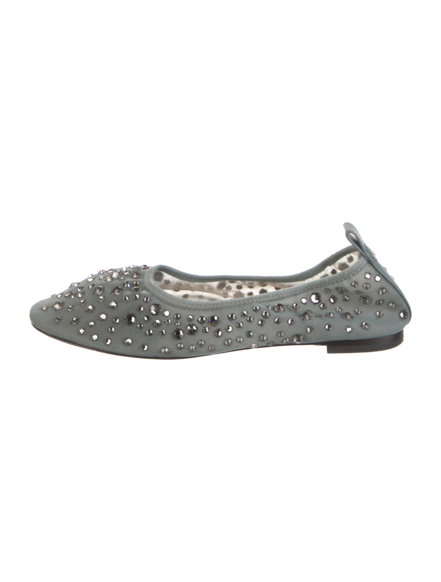 Tory Burch Crystal Embellishments Ballet Flats