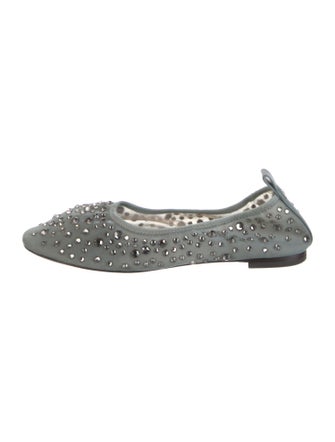 Tory Burch Crystal Embellishments Ballet Flats