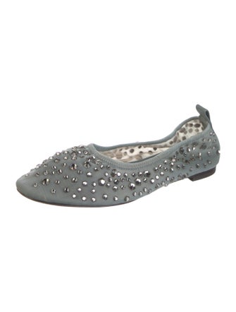 Tory Burch Crystal Embellishments Ballet Flats