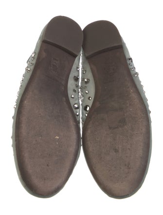 Tory Burch Crystal Embellishments Ballet Flats