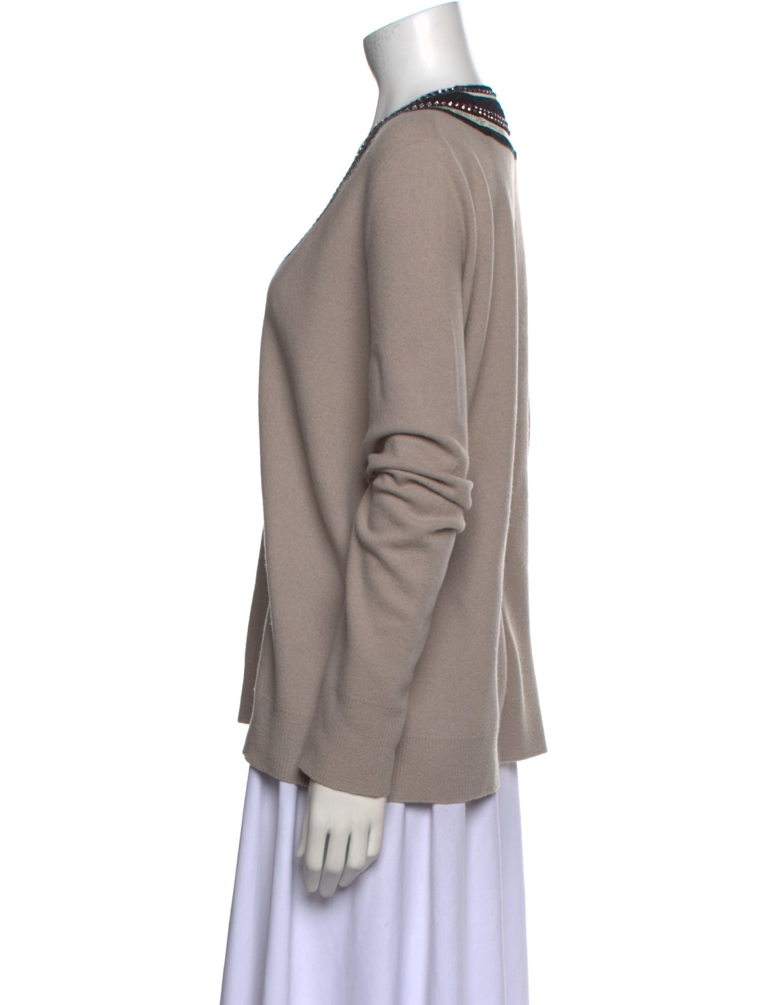 Tory Burch Merino Wool V-Neck Sweater