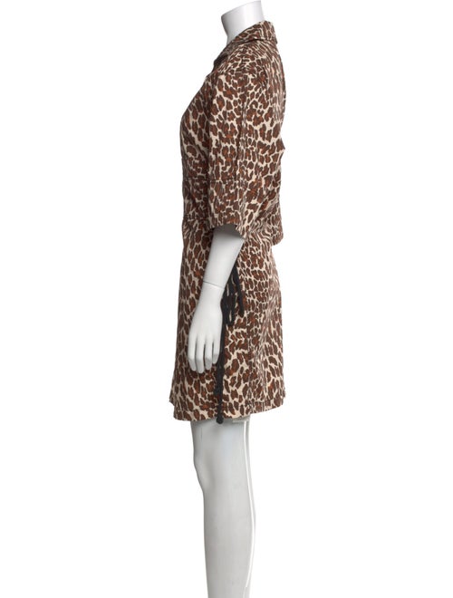 Tory Burch Animal Print Knee-Length Dress