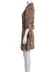 Tory Burch Animal Print Knee-Length Dress