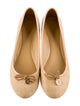 Tory Burch Leather Embroidered Accent Ballet Flats