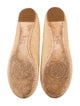 Tory Burch Leather Embroidered Accent Ballet Flats