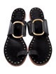 Tory Burch Leather Studded Accents Slides