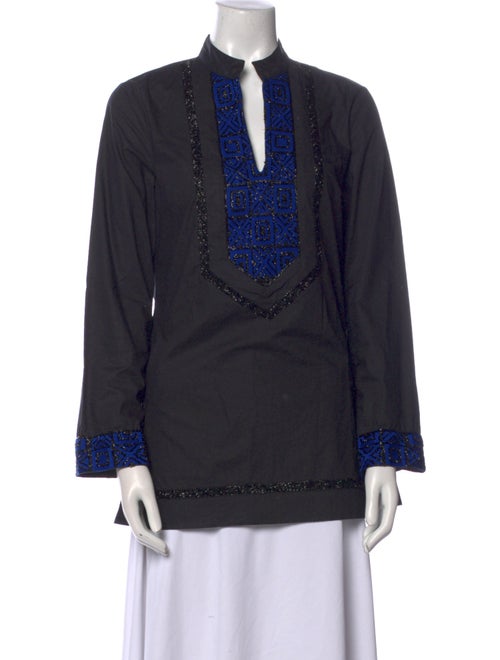 Tory Burch V-Neck Long Sleeve Tunic