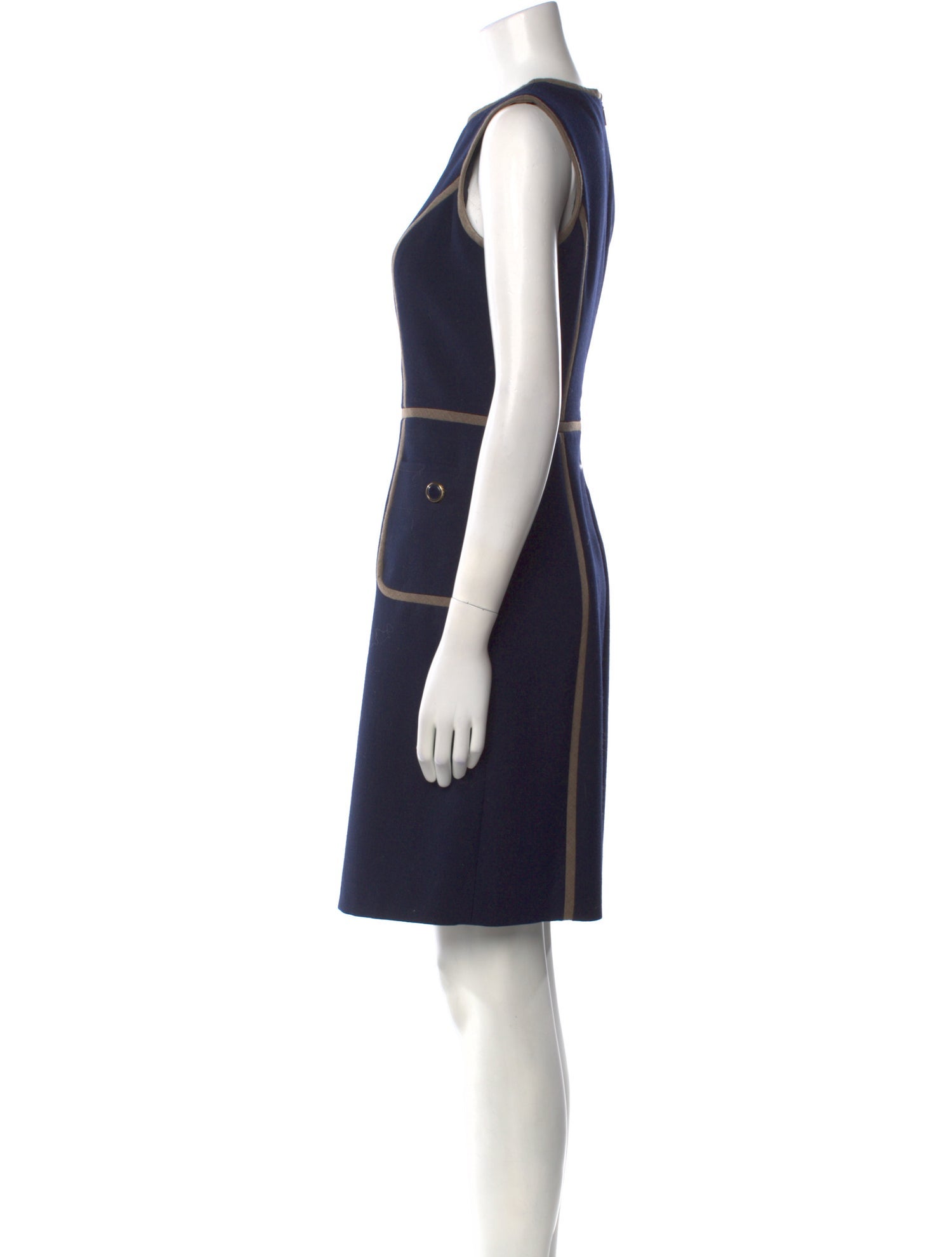 Tory Burch Bateau Neckline Mini Dress
