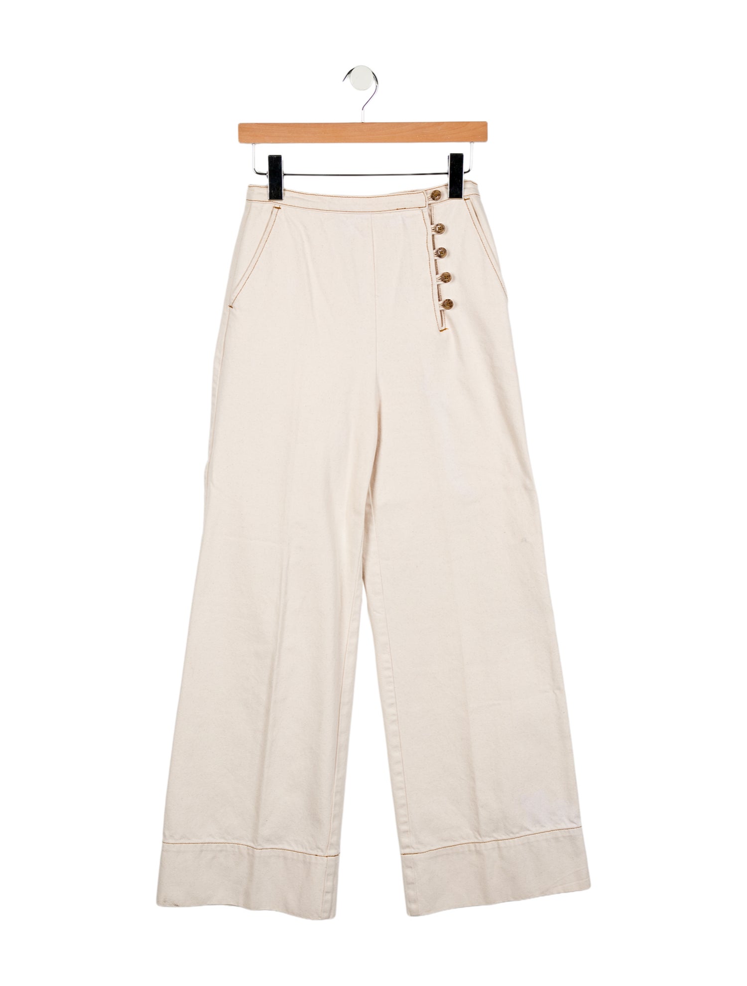 Tory Burch High-Rise Wide Leg Jeans