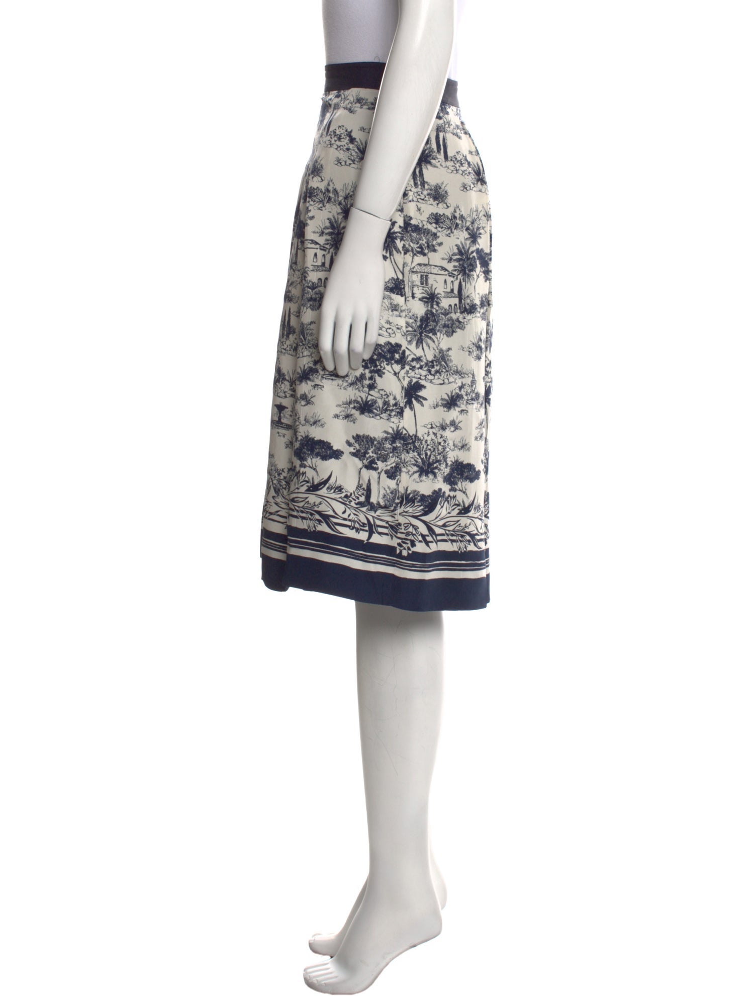 Tory Burch Silk Knee-Length Skirt