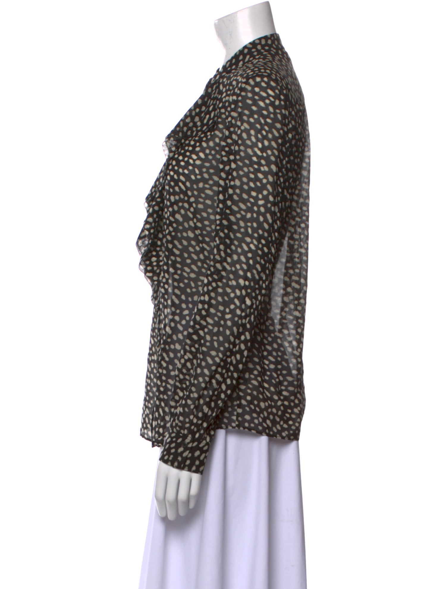 Tory Burch Silk Printed Button-Up Top