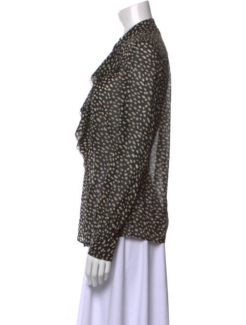 Tory Burch Silk Printed Button-Up Top