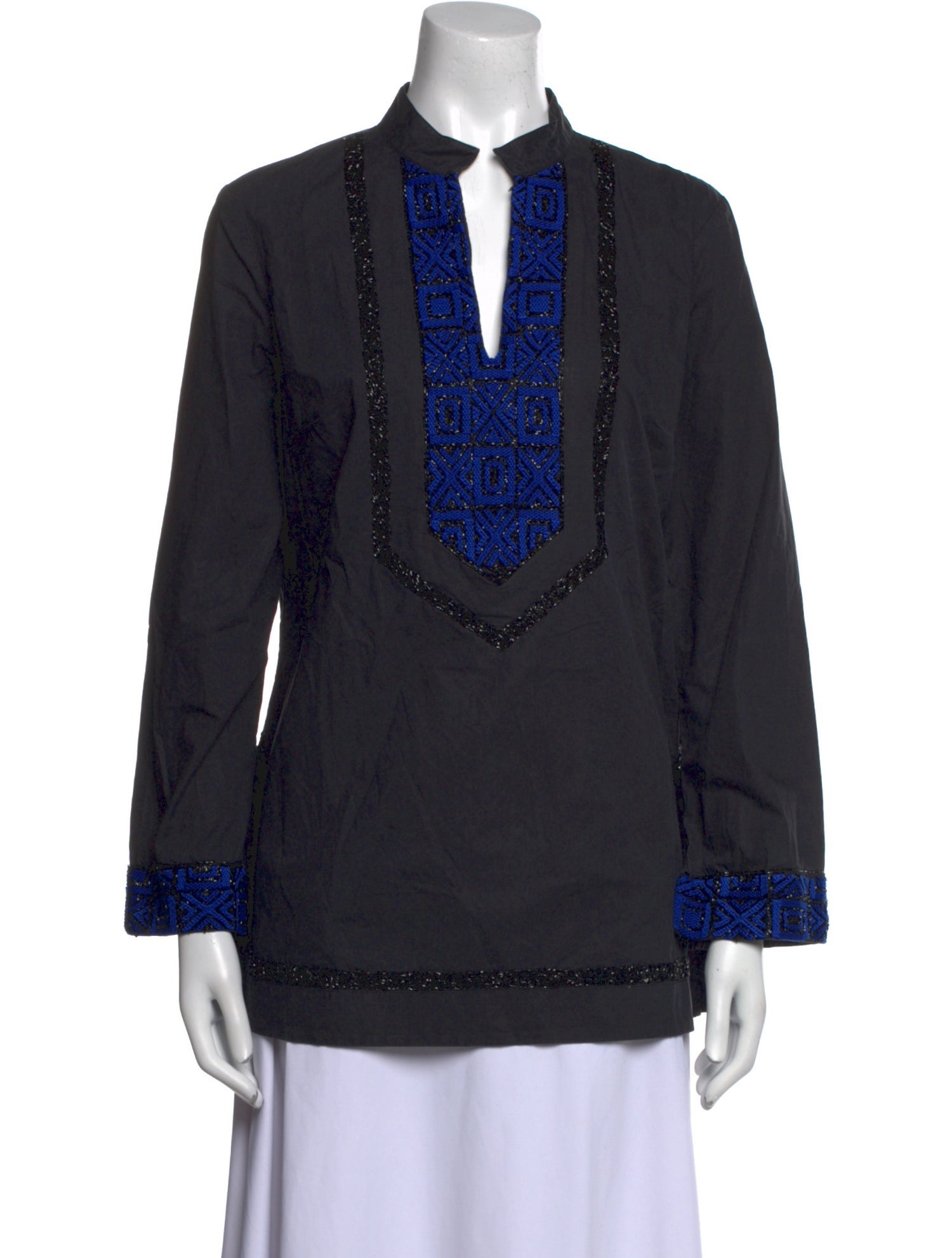 Tory Burch V-Neck Long Sleeve Tunic