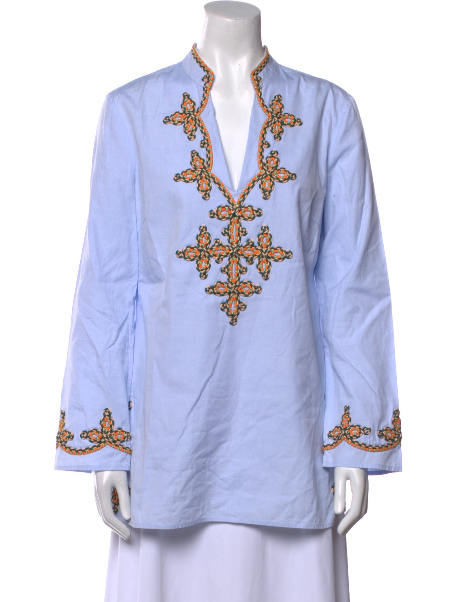 Tory Burch Printed V-Neck Tunic
