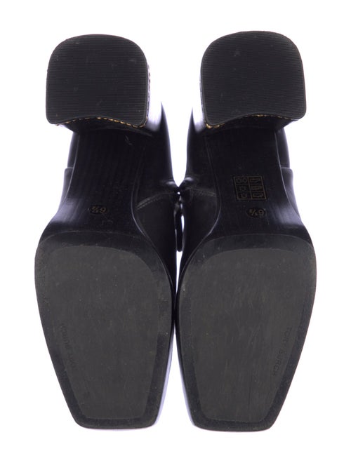 Tory Burch Leather Chain-Link Accents Wedge Sneakers