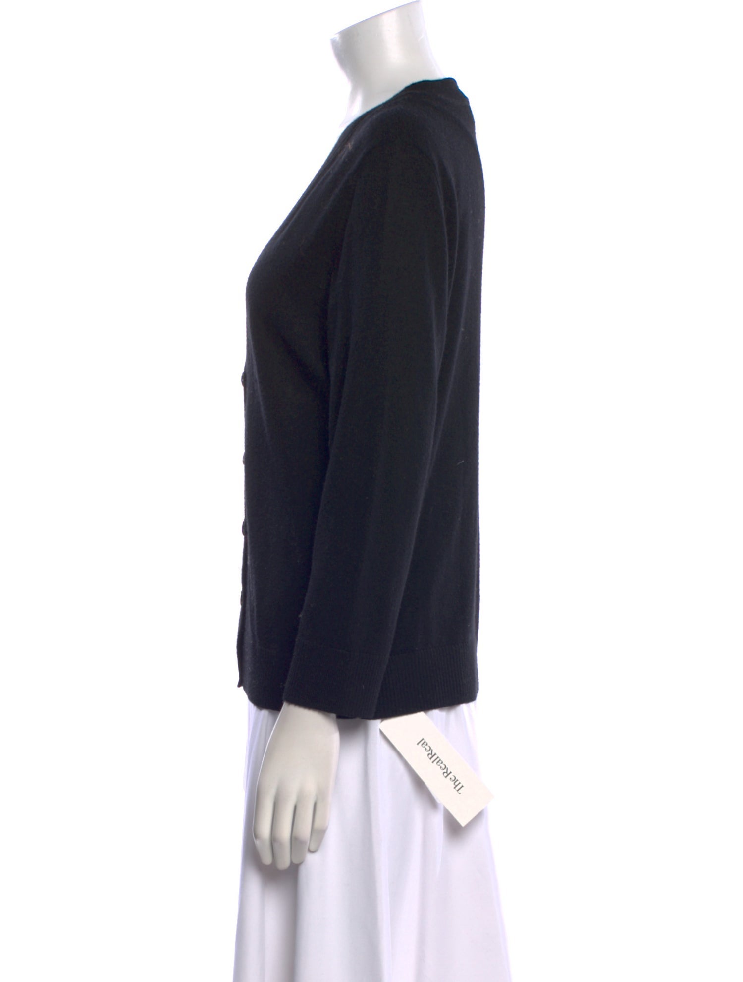 Tory Burch Merino Wool Plunge Neckline Sweater