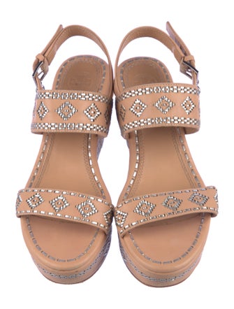 Tory Burch Leather Slingback Sandals