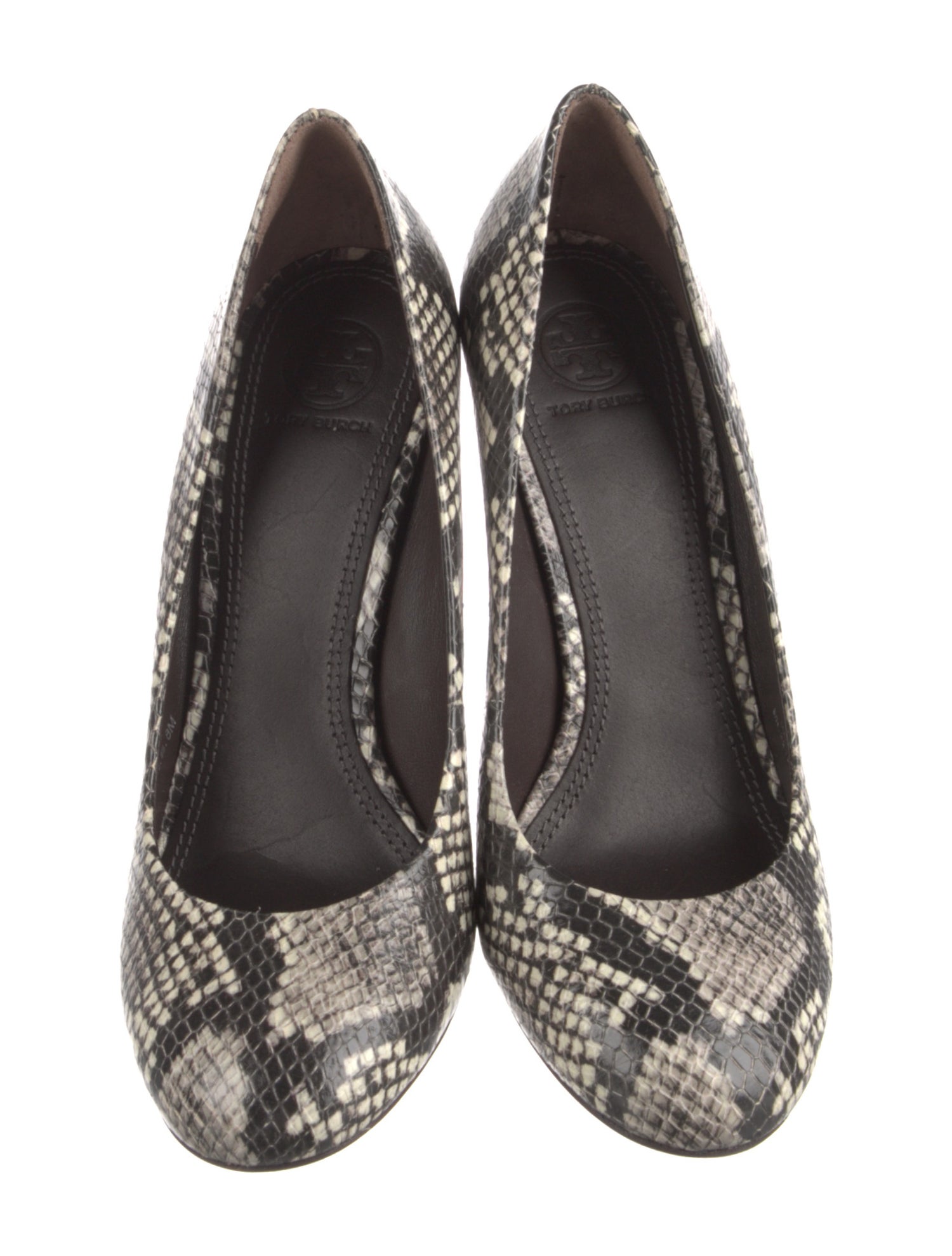 Tory Burch Leather Animal Print Pumps