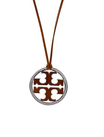 Tory Burch Miller Leather Pendant Necklace
