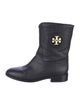 Tory Burch Leather Moto Boots