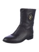 Tory Burch Leather Moto Boots