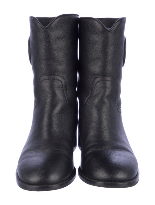 Tory Burch Leather Moto Boots