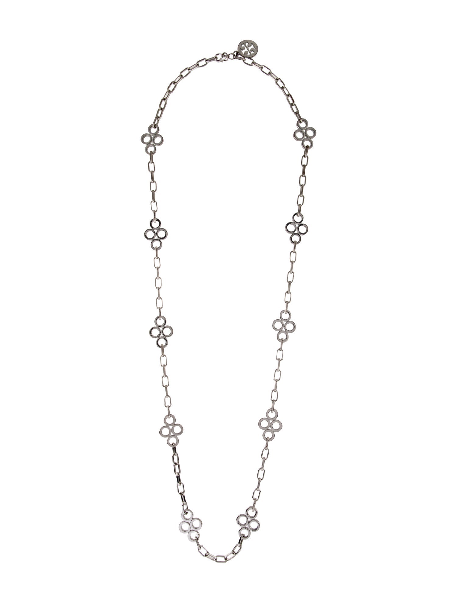 Tory Burch Large Clover Station Necklace