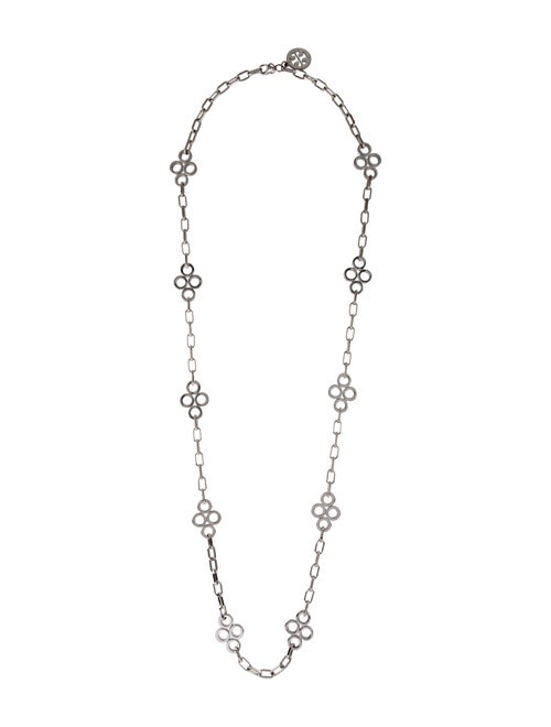 Tory Burch Large Clover Station Necklace