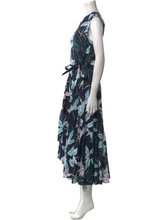 Tory Burch Floral Print Long Dress
