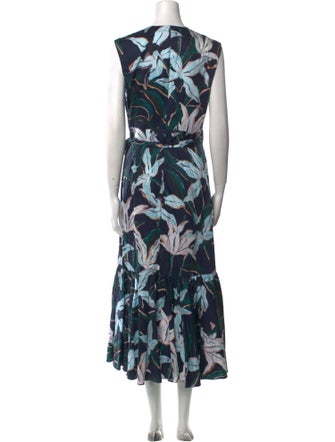 Tory Burch Floral Print Long Dress