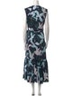 Tory Burch Floral Print Long Dress