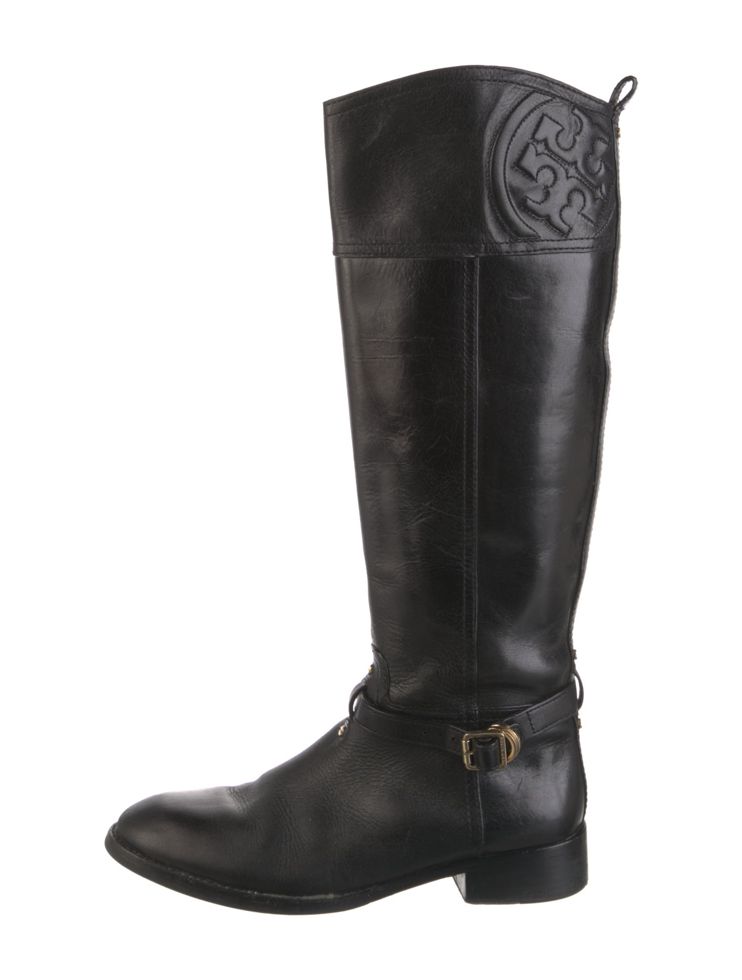 Tory Burch Leather Riding Boots