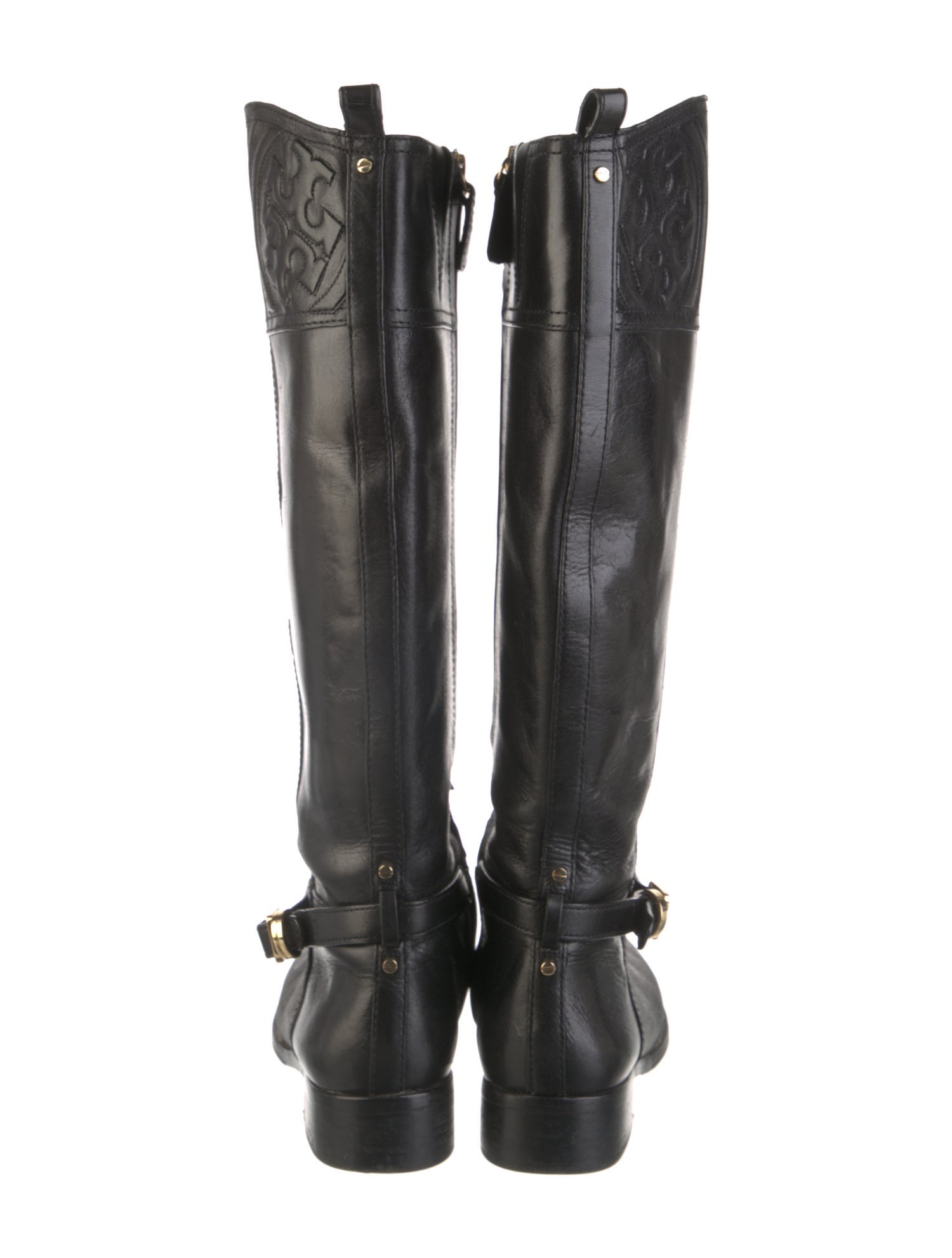 Tory Burch Leather Riding Boots