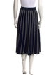 Tory Burch Striped Knee-Length Skirt