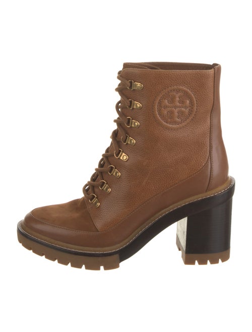 Tory Burch Leather Lace-Up Boots