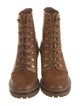 Tory Burch Leather Lace-Up Boots