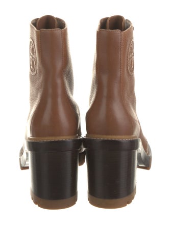 Tory Burch Leather Lace-Up Boots