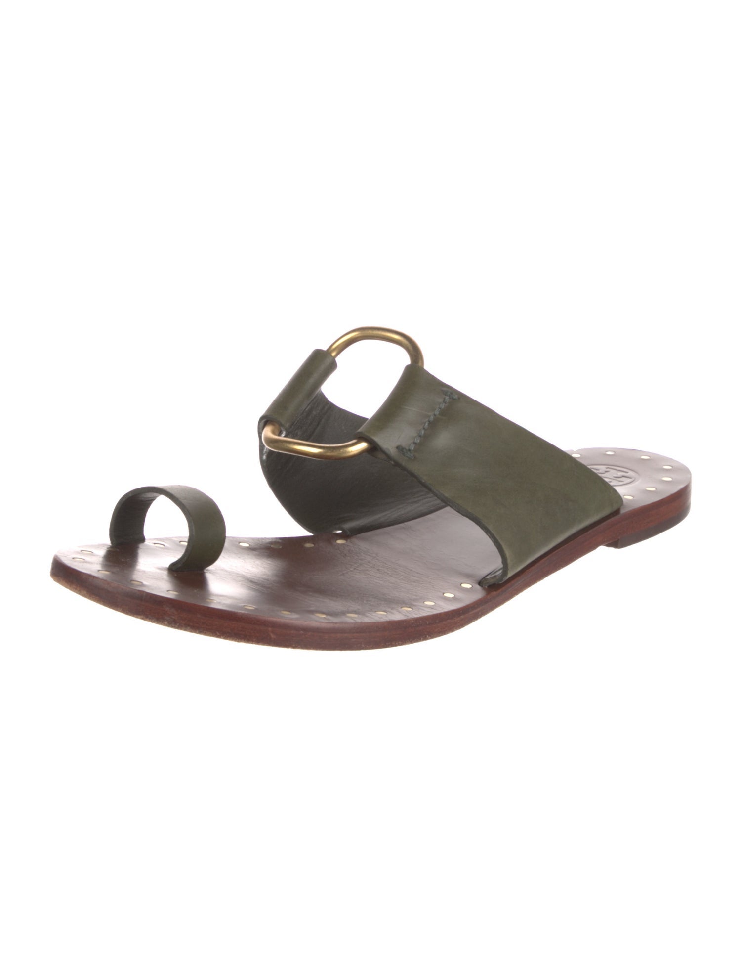 Tory Burch Leather Slides