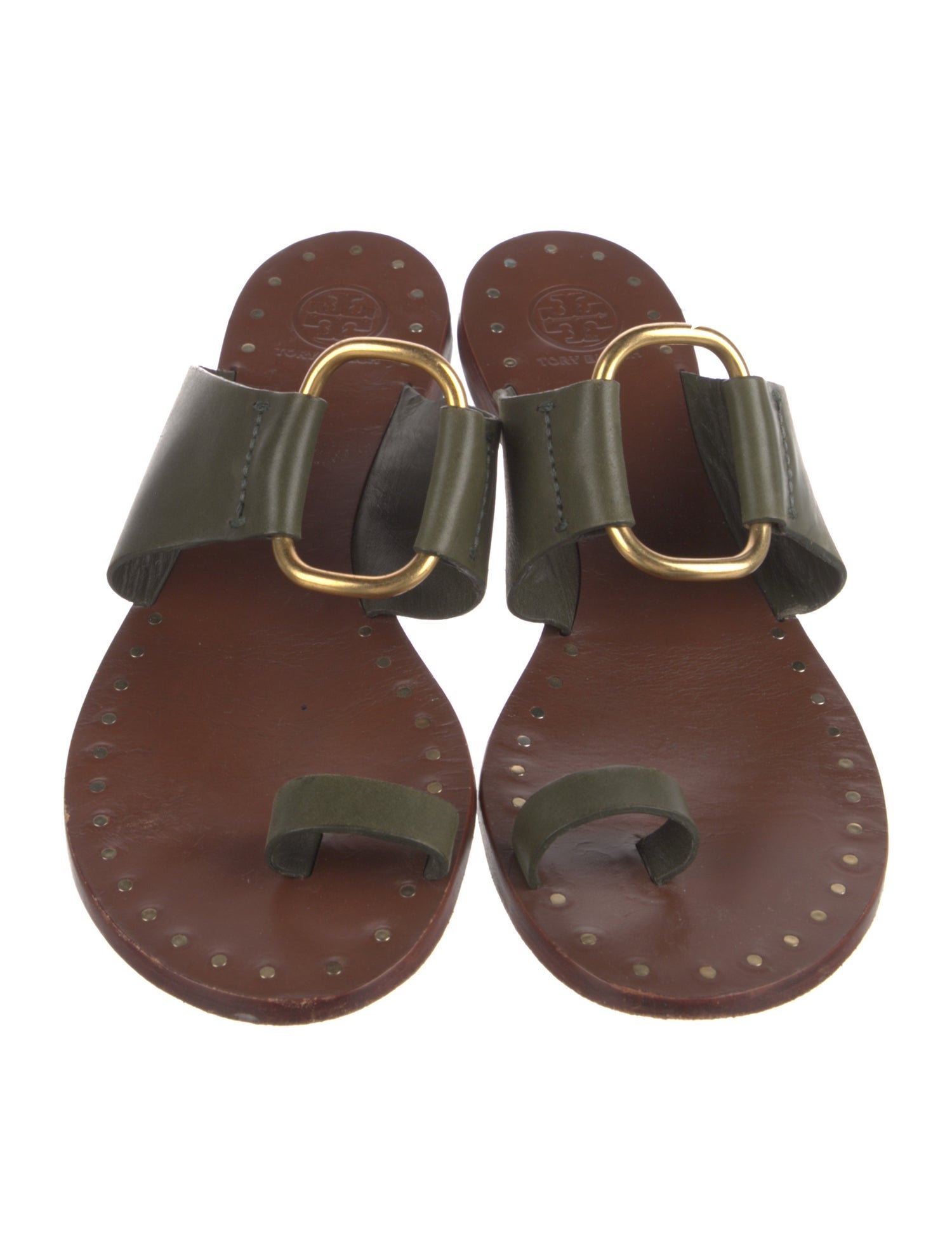 Tory Burch Leather Slides