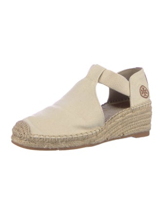 Tory Burch Canvas T-Strap Pumps