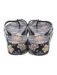 Tory Burch Rubber Floral Print Flip Flops