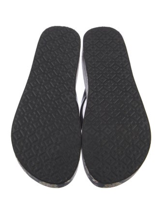 Tory Burch Rubber Floral Print Flip Flops