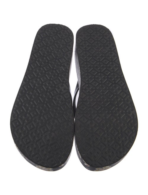 Tory Burch Rubber Floral Print Flip Flops