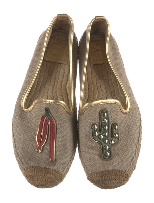 Tory Burch Canvas Animal Print Espadrilles