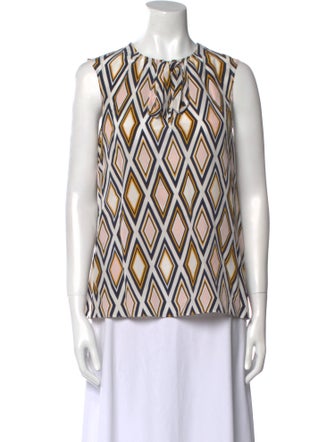Tory Burch Silk Printed Top