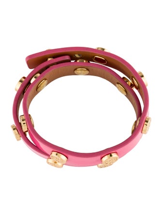 Tory Burch Leather Wrap Bracelet