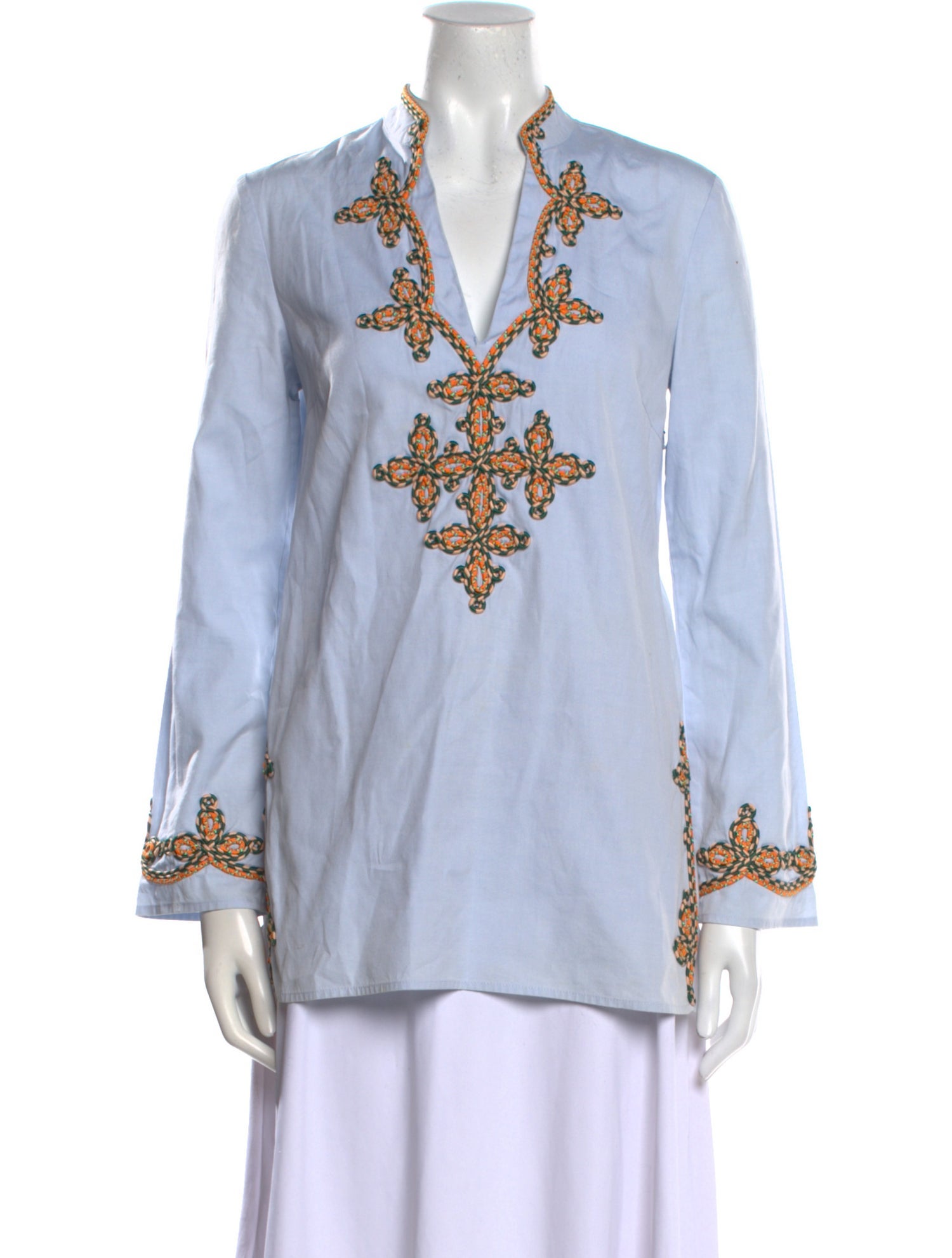 Tory Burch Printed V-Neck Tunic