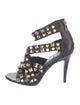 Tory Burch Leather Studded Accents T-Strap Pumps